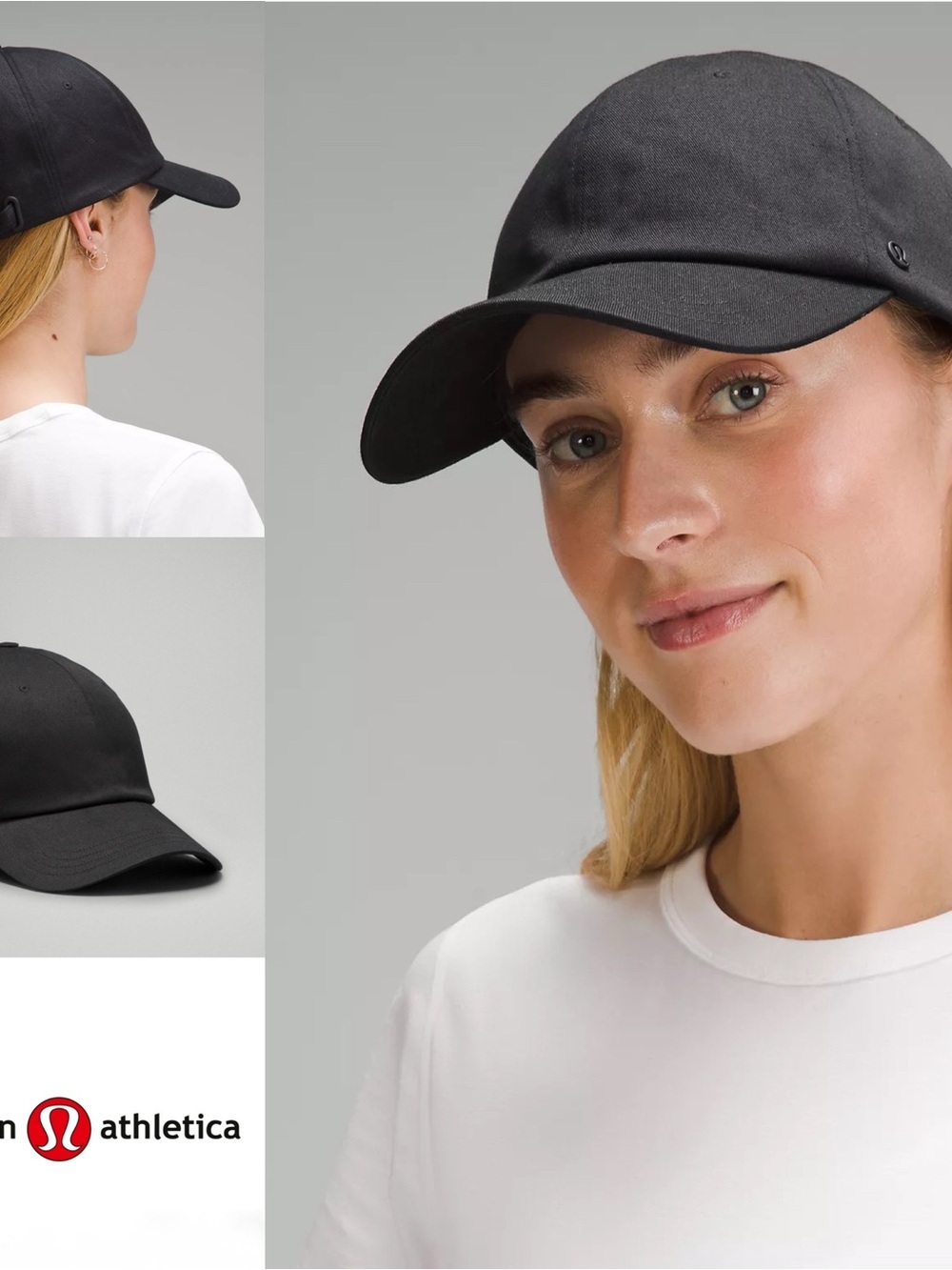 Lululemon Classic Ball Adjustable Cotton Moisture Wicking Cap Hat Black SZ L/XL